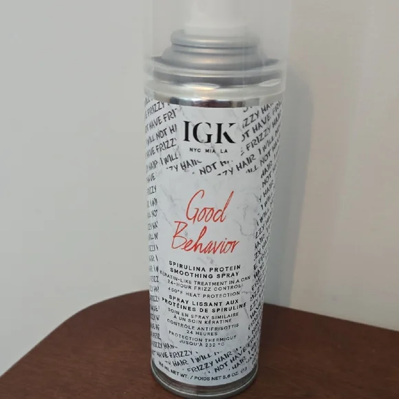 IGK Good Behavior Spirulina Protein Smoothing Spray - White - Picture 1 of 1
